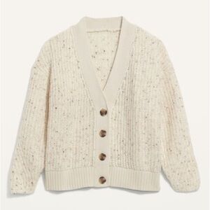 Old Navy Cozy Shaker Stitch Cardian in “Cream”